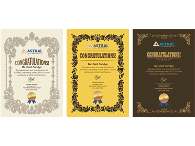Astral Congratulations Certificate