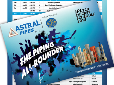 IPL Schedule Leaflet